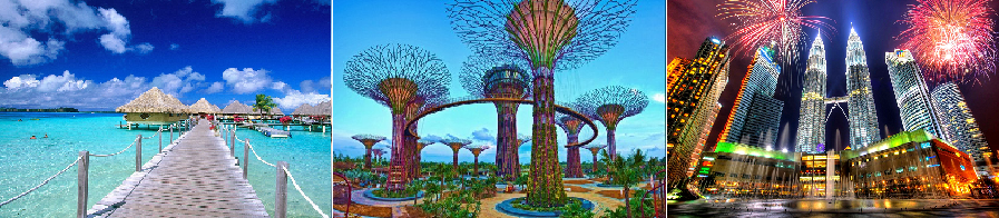 Du lịch Singapore - Malaysia - Indonesia